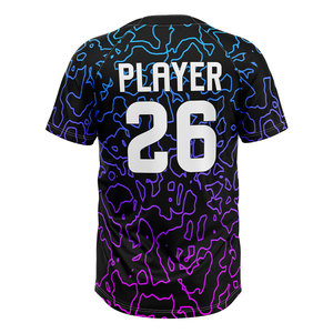 Uniformes de Béisbol Personalizados al por Mayor con 2 Botones para Ligas, Escuelas y Minoristas, Sublimación Completa, Secado Rápido, Fabricante de Uniformes de Equipo - Product Image 5