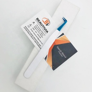 Pinzas de extensión de pestañas de acero inoxidable sostenibles con revestimiento de Color personalizado profesional de alta calidad probadas a mano y al por mayor - Product Image 3
