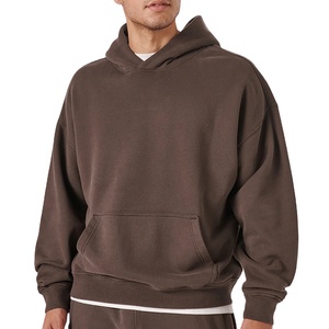 Sudadera con Capucha Extra Grande de Felpa Francesa de Alto Gramaje para Hombre, Sudadera con Capucha y Hombros Caídos para Invierno, Más Vendida - Product Image 5