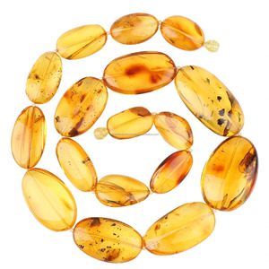 สร้อยคอเรซิ่นรูปไข่รักษ์โลกจากผู้ขายที่ได้รับการยืนยัน สร้อยคอประดับลูกปัด สร้อยคออะคริลิคสีเหลือง ของขวัญแต่งงาน - Product Image 5