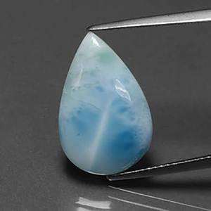 Super Top Caribbean Larimar Cabochon Gemstone 100% Naturel Joli Motif - Product Image 3