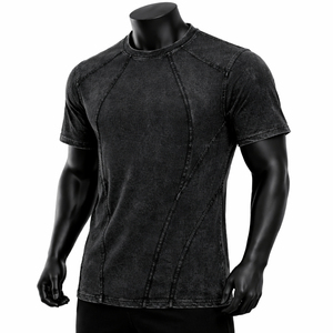 Camiseta de Verano de Alta Calidad 100% Algodón con Logotipo Personalizado, Camisetas Lisas para Hombre, Camisetas Premium de Algodón de 210 g/m² - Product Image 1
