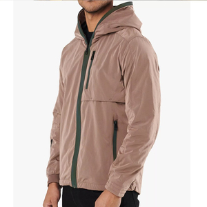 Best Stuff Lightweight Unisex Canvas Windbreaker Jacket Hooded Waterproof Custom Made Front Logo Winter <b>Top</b> Trending Hot Sale - Product Image 2