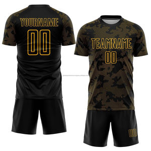Ropa de fútbol personalizada para hombre, Conjunto de camiseta y pantalones cortos de manga corta y larga para entrenamiento o partido, muy buen uniforme para adultos - Product Image 6