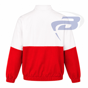 Delta |   Sigma |   Sweat-shirt à demi-zip Theta Sorority, rouge et blanc, avec poches, coupe classique, pour l'automne - Product Image 3