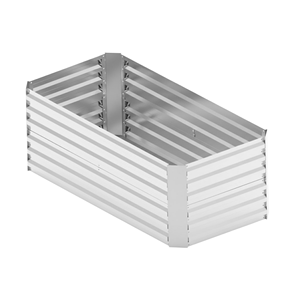 Bac de Jardin Surélevé Extérieur pour Légumes, Jardinière Métallique Galvanisée, Bac de Culture, Fournitures de Jardinage, Outil GB001 - Product Image 1