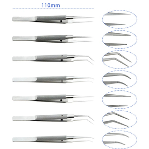 Ophthalmic Tweezers Forceps Round Handle Stainless Steel Eye Surgical Instrument Precision Microsurgery Tool German Quality 1 Pc - Product Image 1