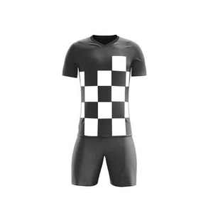 Maillot de football unisexe personnalisé haute performance, séchage rapide, col ras du cou, léger, respirant, imprimé, couleur unie, manches courtes - Product Image 2