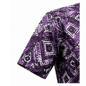 Camisa de Lujo Estampada para Hombre, Ligera, con Tela Transpirable y Elegante para Uso Diario - Product Image 4