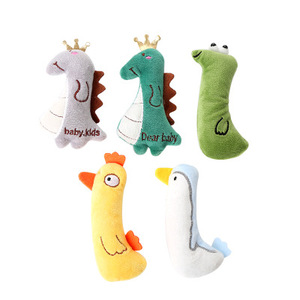 Lot de 5 jouets pour chat en peluche à la menthe, pour chatons, pour le nettoyage des dents, avec herbe à chat intégrée et papier sonore, jouet interactif à mâcher pour chat, fournitures pour animaux de compagnie - Product Image 2