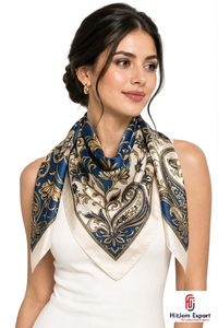 Bufanda de Satén Estampada OEM ODM, Marcas de Moda, Uso Promocional, Fabricante de Marca Privada, Nigeria, Ghana, Kenia, Congo - Product Image 4