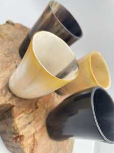 High Quality Customized Carved Natural Horn Wine Glass Handcrafted for Home Restaurant Hotel Use Direct Wholesale - Product Image 5