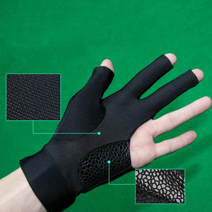 Guantes de Snooker Profesionales de la Mejor Calidad, Personalizables, para Hombre, Antideslizantes, de 3 Dedos - Product Image 6
