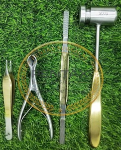 Set Quirúrgico Avanzado de 11 Piezas para Corrección de Hombro en Rhinoplastia, Instrumentos ENT de Hueso con PVD Dorado, Manual, Aprobado por CE ISO, Pentax Surgical - Product Image 4
