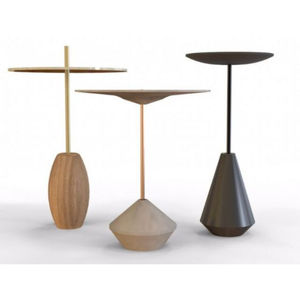 Ensemble de 2 tables basses et tables d'appoint en bois de manguier de qualité supérieure, style vintage rustique, design inspiré de l'art, à prix impressionnant - Product Image 6