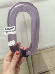 Adornos de Pared de Cadena Acrílica Modernos Personalizados, Hechos a Mano, Decoración Colgante de Resina Moderna para el Hogar, Listos para el Festival Diwali - Product Image 1