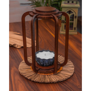 Farol de Madera Antiguo Ecológico Personalizable, Portavelas para Decoración de Eventos de Ramadán, Eid, Navidad, con un Cálido Brillo Ambiental - Product Image 2