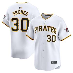 Maillot de baseball respirant en polyester pour adulte, uniforme bleu à rayures fines pour homme - Product Image 4