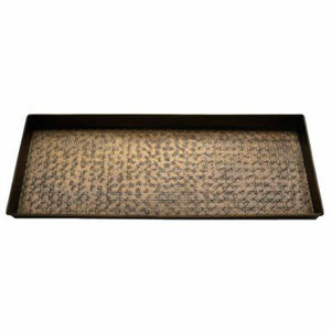 Tapis d'entrée en acier galvanisé finition cuivre de qualité supérieure, plateau à chaussures d'angle pour l'intérieur et l'extérieur, tapis décoratif, organisateur de maison - Product Image 2