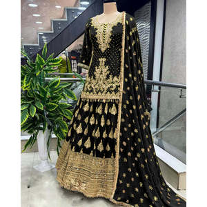 Elegante ropa de boda Hermoso Top Lehenga y Dupatta para ropa de boda - Product Image 6