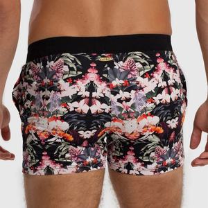 Custom Printed High Waisted <b>Womens</b> Swim <b>Shorts</b> Comfortable Swim Trunks Quick Dry Stretch Fit Swim Bottoms With Multi Pockets - Product Image 3