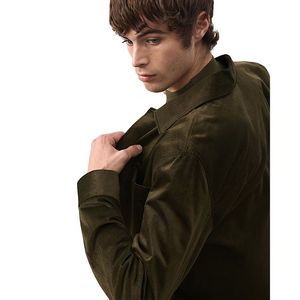 Camisa de moda casual para hombre, de pana con alto contenido de algodón, diseño clásico de manga larga y corte regular - Product Image 4