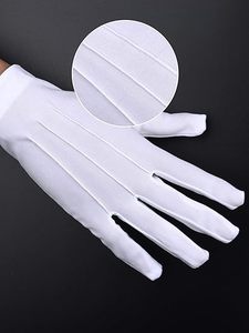 Gants de cérémonie blancs de qualité supérieure pour hommes et femmes, accessoires élégants de style smoking - Product Image 6