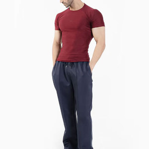 Camiseta Deportiva de Manga Corta para Hombre, Corte Ajustado, Poliéster Grueso, 320 g/m², Transpirable, con Estampado, para Gimnasio y Entrenamiento - Product Image 5