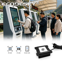 Módulo Escáner de Código de Barras 2D Integrado EMT6621AL, Mini USB, Montaje Fijo, Motor de Escaneo CMOS, Interfaz RS485