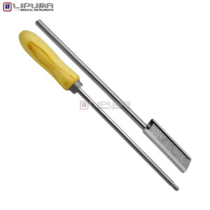 Juego de limas dentales equinas MOL 3 con mango de madera ajustable para procedimientos quirúrgicos de esterilización felina, incluye limas rectas y angulares - Product Image 2