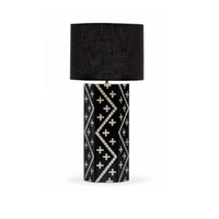 Haute qualité Design Floral os incrustation lampe de Table bureau chevet coin lampe de Table cadeau de mariage maison décorative os lampe de Table