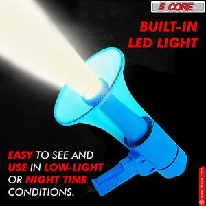 เครื่องขยายเสียงกันน้ำ 50 วัตต์ ระยะ 800 หลา ลำโพงเสียงดังแบบแตร พร้อมไฟฉาย ไซเรน ไมโครโฟน รุ่นอุปกรณ์เสริม - Product Image 3