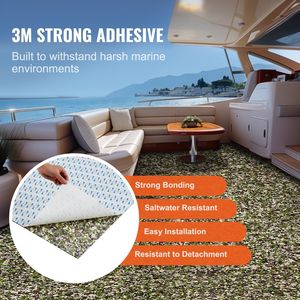 94.5 \ "X 35.4 \" EVA pavimentazioni barca antiscivolo autoadesivo tappeto marino per barche yacht pontone kayak 23.2 piano piano di piedi quadrati - Product Image 3