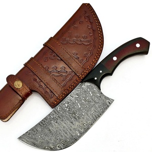 Couteau à hacher ambidextre en acier Damas forgé, artisanal, écologique, style Viking, 6-7,9 pouces, manche en Micarta, qualité industrielle - Product Image 1