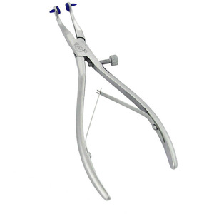 Bk Industries Pince dentaire à bec fendu, bord dentelé, poignée moletée pour extraction dentaire, argent, instrument chirurgical manuel de classe - Product Image 2