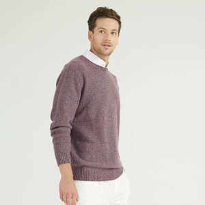 Pull en maille pour homme, col rond, manches longues, jersey, 100% coton mélangé, fabriqué sur mesure par le fabricant - Product Image 3