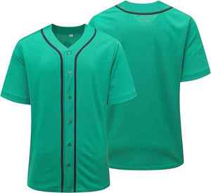 Camiseta de Béisbol Unisex, Nueva, Personalizada, Ligera, 100% Poliéster, Anti-UV, Secado Rápido, Transpirable, Ropa Deportiva - Product Image 1