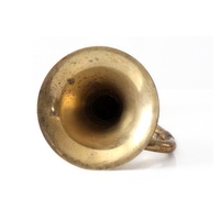Antique Bicycle Accessory Handcrafted French Trumpet Aged Brass & Rubber Stylish Taxi Horn Rare Collectible