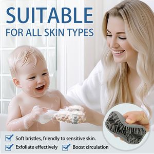 Spugna Esfoliante Delicata in Silicone per il Corpo, Materiale Loofah per un Efficace Scrub Doccia - Product Image 3