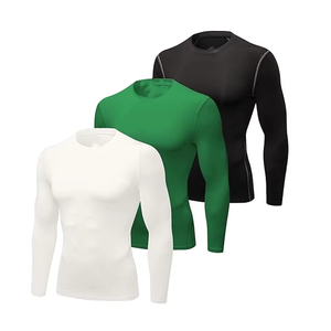 Factory Made Plain Dyed <b>Men</b> <b>Rash</b> <b>Guard</b> in Reasonable Prices Custom Blank Long Sleeves <b>Men</b> Polyester Spandex <b>Rash</b> <b>Guard</b> - Product Image 1