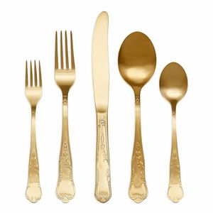 Multi-Purpose Stainless Steel <b>Flatware</b> Set Modern Design Dishwasher Safe Lightweight for Home Hotel Catering Outdoor Dining - Product Image 1