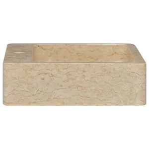 Lavabo in Marmo Crema 40x40x12 cm - Eleganti Lavabi - Product Image 4