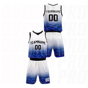 Tenue de basketball réversible personnalisée Rose Royal pour enfants et adultes – Ensemble maillot et short d'équipe personnalisé en gros - Product Image 3