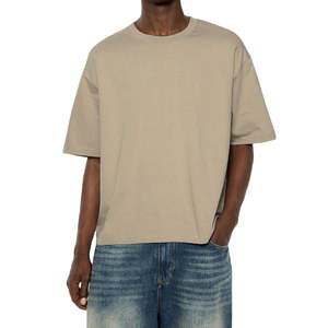 Mens Oversized Boxy Fit Sports Boxy Fit box Cut T-Shirts Summer Outdoor Vintage Loose Fit Oversize Wear T-Shirt By Cumbre Sports - Product Image 1