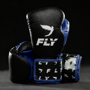 Gants de boxe en cuir véritable RTS à prix de gros, gants d'entraînement de kickboxing avec sangle de poignet réglable pour l'extérieur AS-BG-5077 - Product Image 1