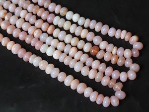 Perles rondes lisses en opale péruvienne traitée rose, 16 pouces de long, 6 mm environ, certifiées par un tiers, pour la fabrication de bijoux - Product Image 3