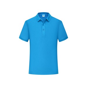 Polo en coton CVC 200g unisexe à manches courtes, col rabattu, ourlet fendu, prix usine Chine Bangladesh, pour vêtements de travail - Product Image 6