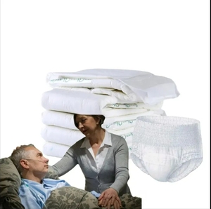 Couches pour bébé 100% coton, tissu non tissé, 3 couches, surface sèche, douce et respirante, canal anti-fuite 3D, blanc - Product Image 3