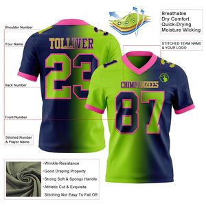 Camiseta de Fútbol Americano, Mezcla de Spandex, Sublimación, Logotipo Personalizado, Fabricante, Ropa Deportiva Duradera y Transpirable para Equipos - Product Image 6