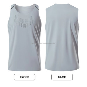 เสื้อกล้ามถักสำหรับผู้ชาย ระบายอากาศได้ดี ผลิตจากโพลีเอสเตอร์ 100% แห้งเร็ว น้ำหนักเบา เหมาะสำหรับฤดูร้อน - Product Image 6
